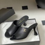 CHANEL DOUBLE C BUCKLE PEEP TOE
