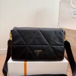 PRADA QUILTED LEATHER CROSSBODY BAG
