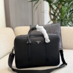 PRADA PLUME BOWLING BRIEFCASE